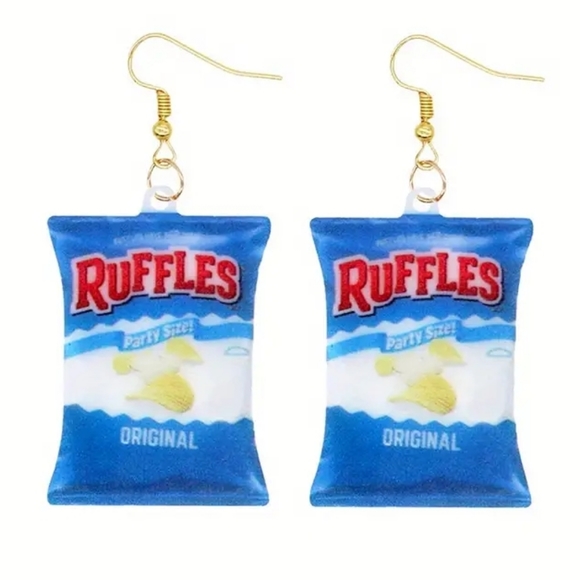 Jewelry Nwt Novelty Potato Chip Bag Earrings Food Poshmark